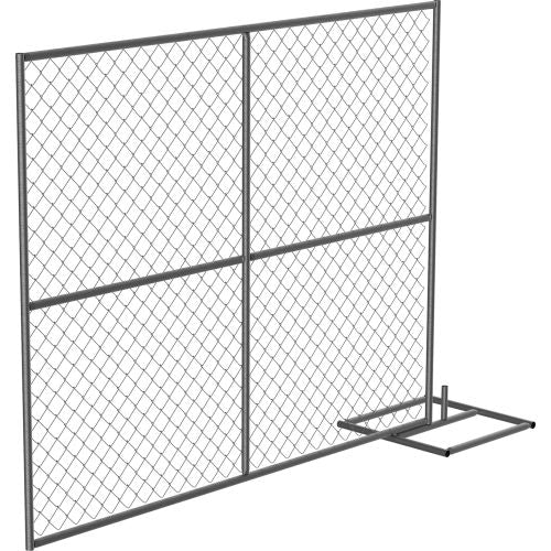 Vestil Galvanized Steel Construction Barrier Add-On Unit, 24inL x 72inH