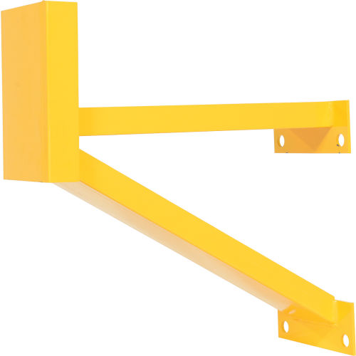 Vestil Dock Shelter Guard Post, Steel, 24inH, Yellow