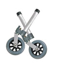 Combo Swivel Fixed Wheels with Lock and Rear Glides