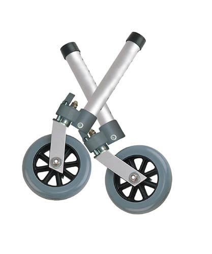 Combo Swivel Fixed Wheels with Lock and Rear Glides