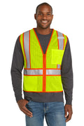 CornerStone CSV103 ANSI Class 2 mesh zippered two-tone safety vest