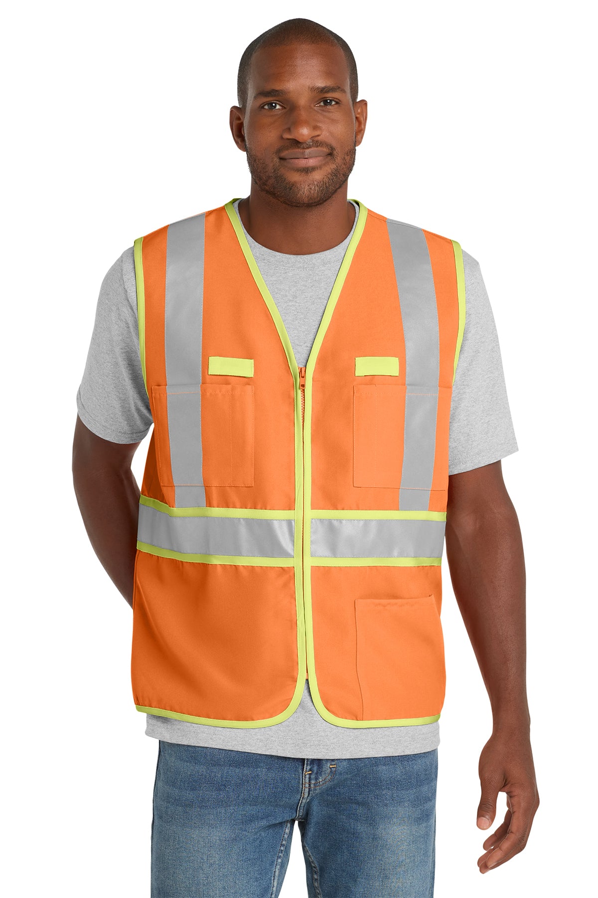 CornerStone CSV407 ANSI Class 2 dual-color safety vest