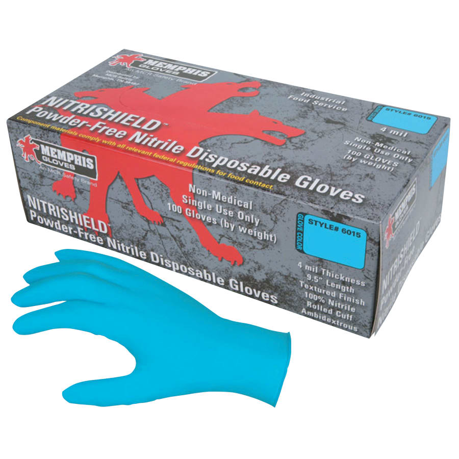MCR NitriShield Nitrile Disposable Gloves 100 Box