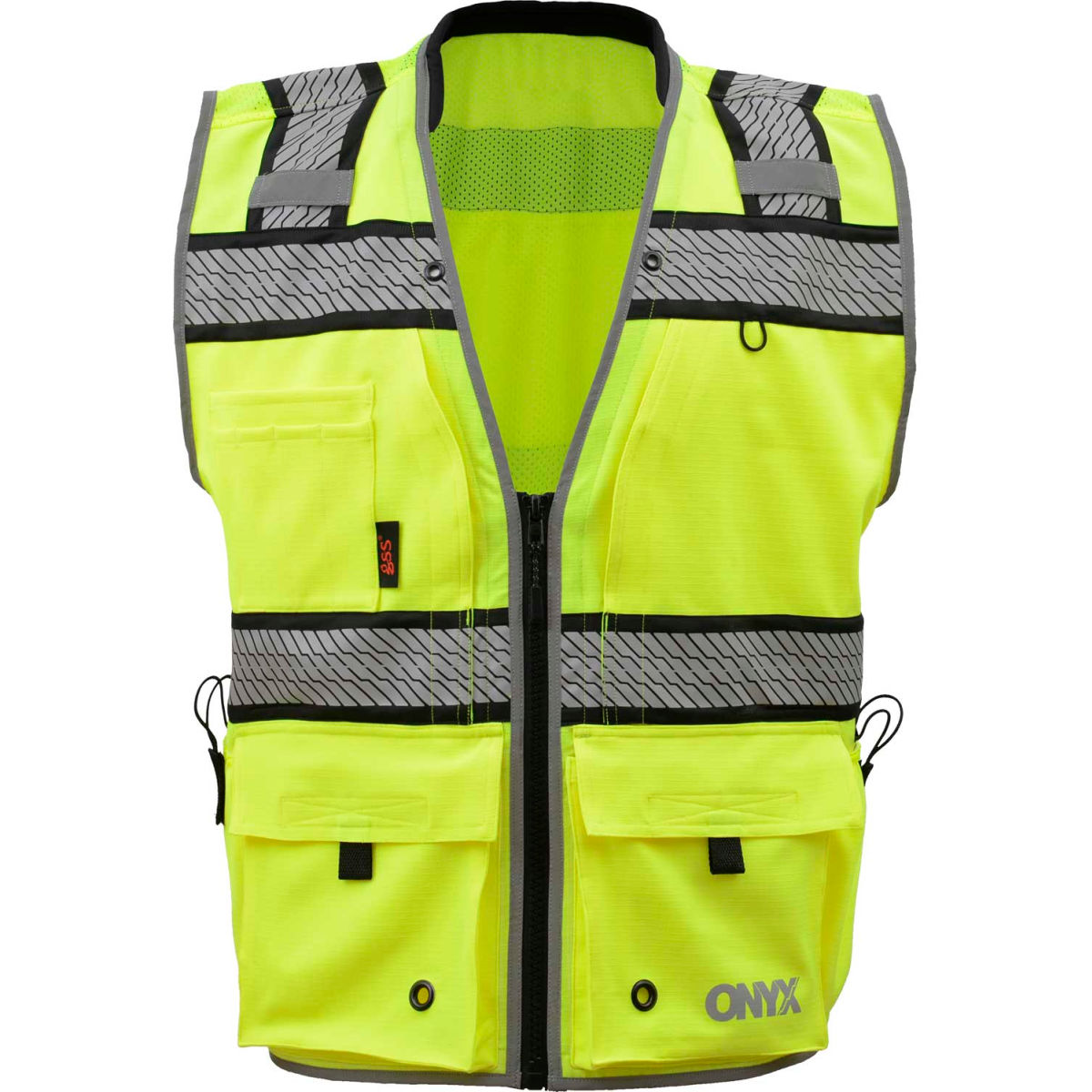 GSS Safety ONYX Class 2 Surveyor's Safety Vest, Lime, 2XL