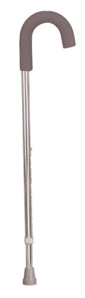 Adjustable Round Handle Cane, Silver