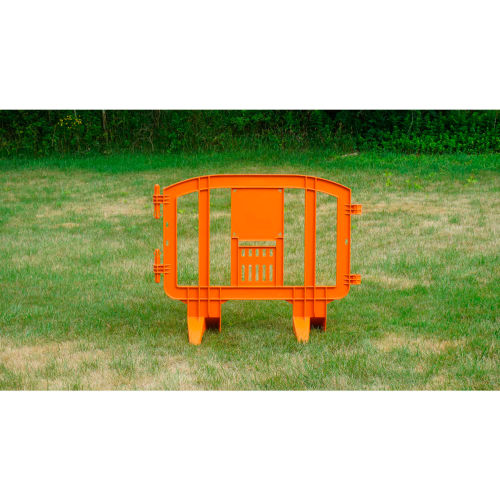 MINIT Interlocking Plastic Barricade, Orange