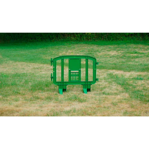 MINIT Interlocking Plastic Barricade, Green