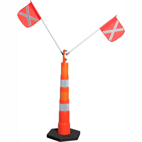 Checkers Industrial Delineator with Whips for Airlines, DELFS3OBWUNI