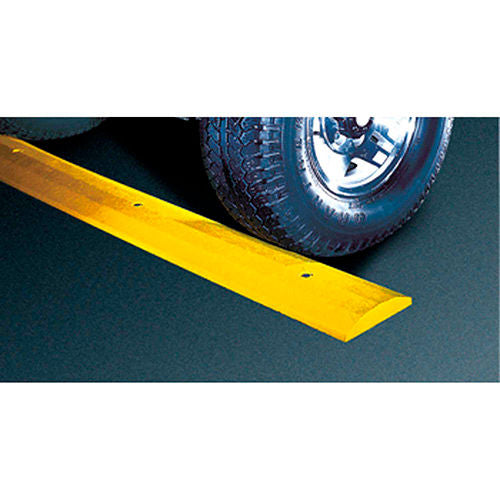 Checkers SB4S-SY Speed Bump, Plastic, Standard Yellow, 4ft, With Spikes