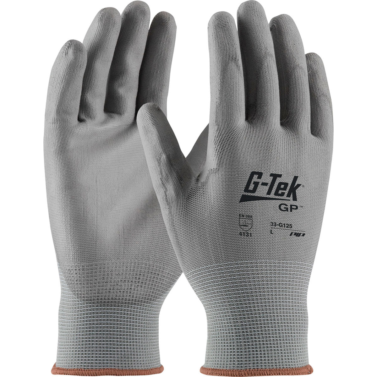 PIP Nylon, Polyurethane Coated Gloves, Gray, Size M, Pack of 12