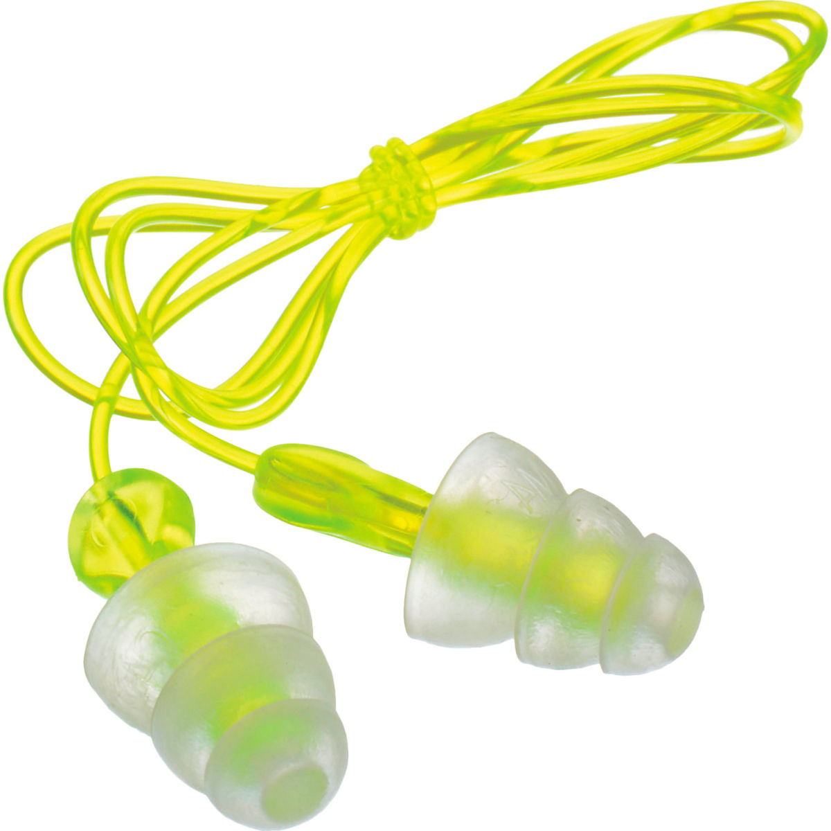 3M Tri-Flange Earplugs, Corded, P3000, 100 Pairs