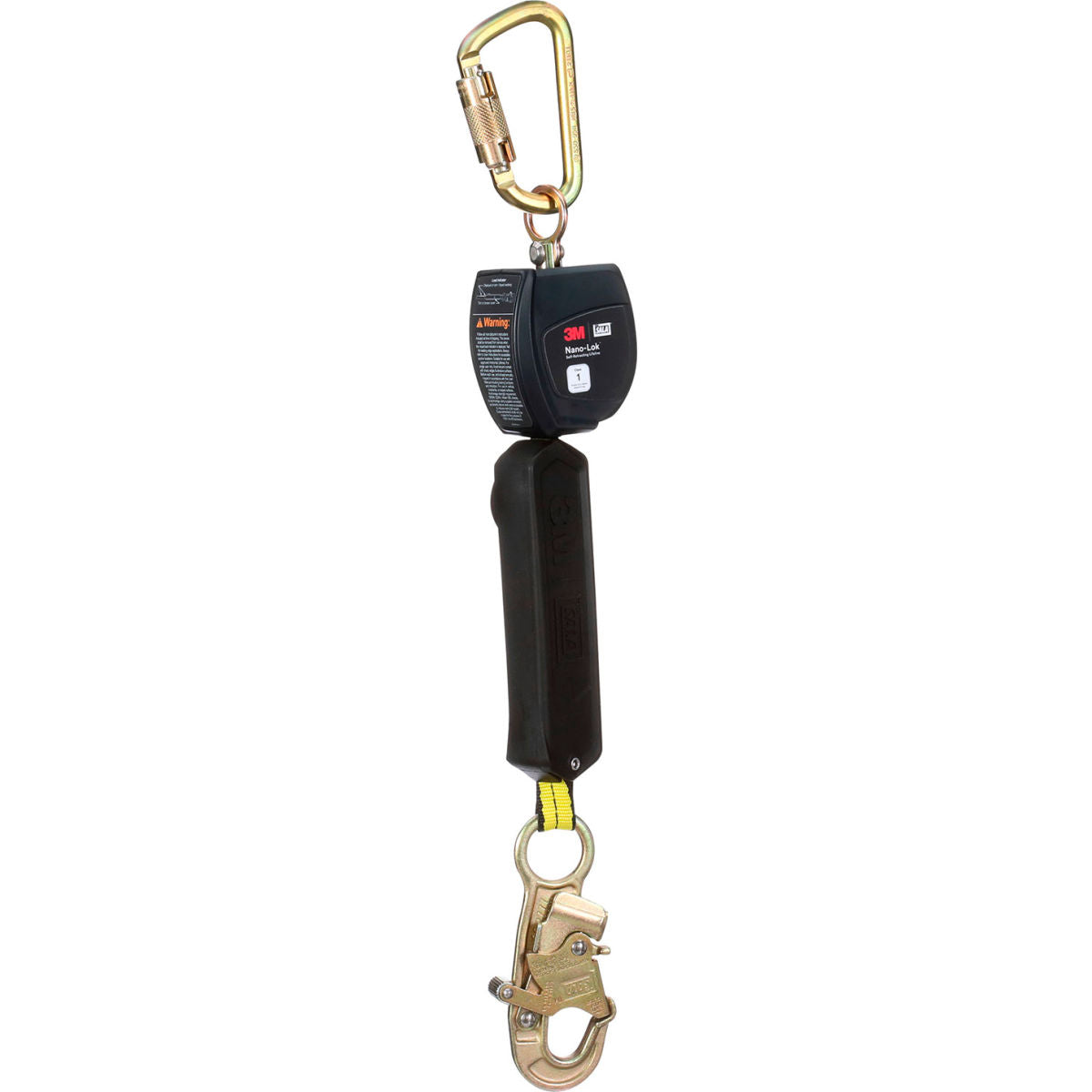 3M DBI-SALA Nano-Lok Personal Self Retracting Lifeline W/Anchor & Snap Hook, 2.824 lb., 6 Ft.