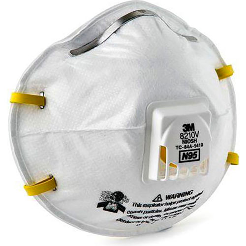 3M 8210V N95 Disposable Particulate Respirator With Valve, 10/Box