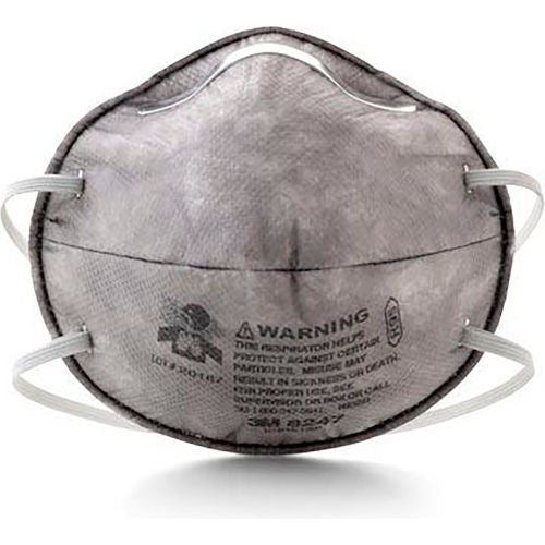 3M 8247 R95 Disposable Particulate Respirator With Nuisance Organic Vapour Relief, 20/Box