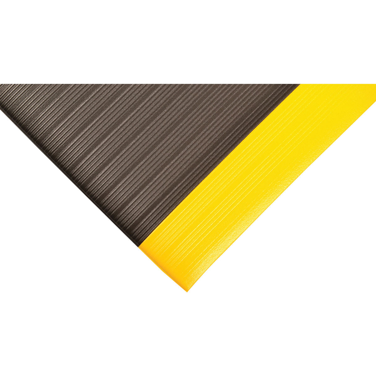 NoTrax 410 Airug Anti Fatigue Mat, Black with Yellow Border