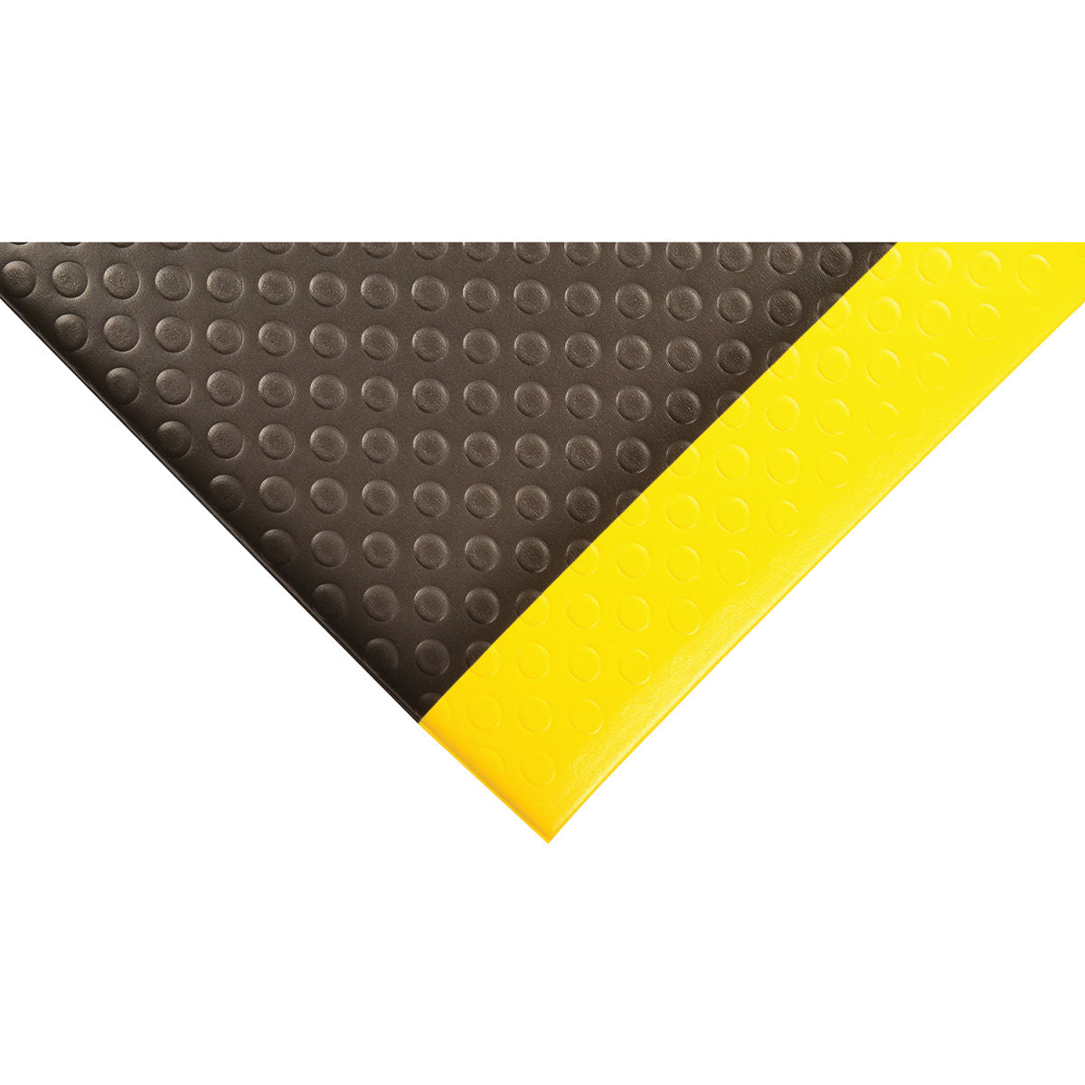 NoTrax Bubble Sof-Tred Anti-Fatigue Floor Mat, Black with Yellow