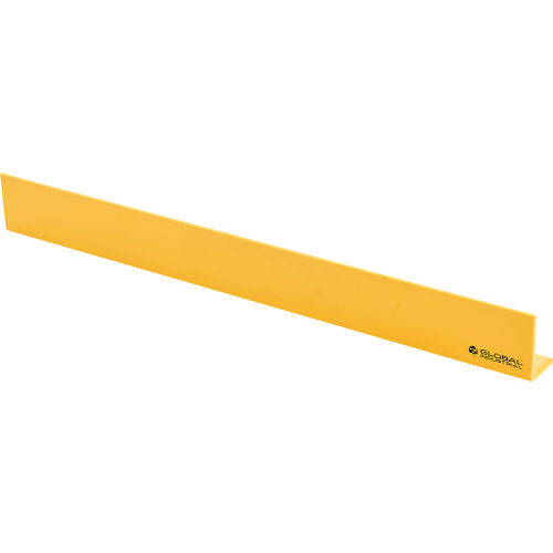 Global Industrial Safety Floor Curb, 48inL, 5/16in Thick, Yellow