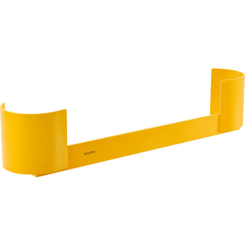 Global Industrial Pallet Rack End Protector, Double End, 42inL, 3/8in Thick, Yellow