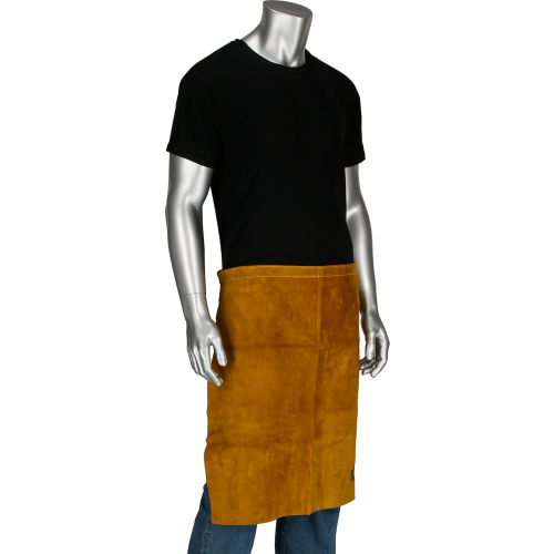 West Chester Ironcat Leather Waist Apron, Golden Yellow, 24inW x 18inL