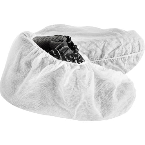 Global Industrial Standard Disposable Shoe Covers, Size 12 To 15, White, 150 Pairs/Case