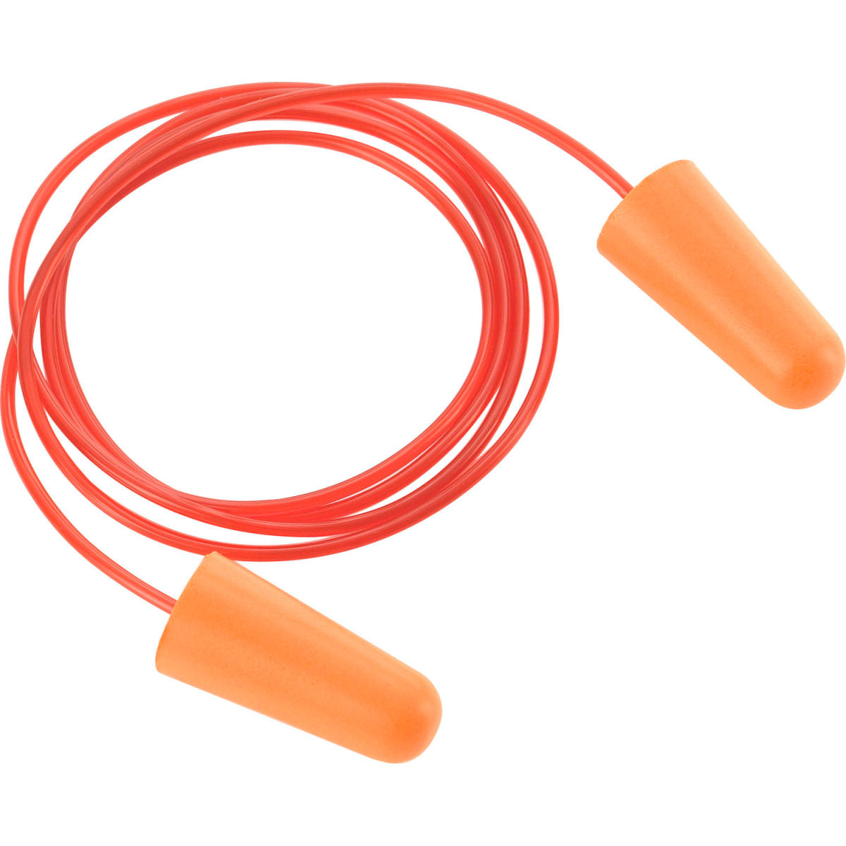 Global Industrial Bullet Earplugs, Tapered, Corded, NRR 32 dB, 100 Pair