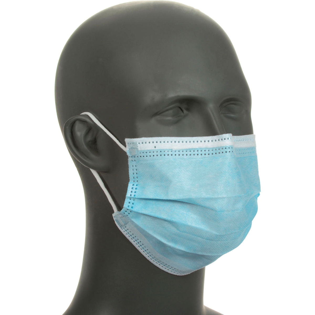 Face Mask With Ear Loops, 3-Ply, 50/Box