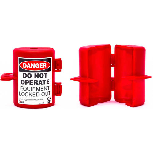 ZING RecycLockout Small Plug Lockout, Recycled Plastic, 7105