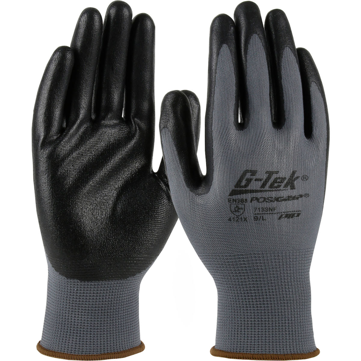 PIP Nylon, Nitrile Coated Gloves, Black, Size S, Pack of 12