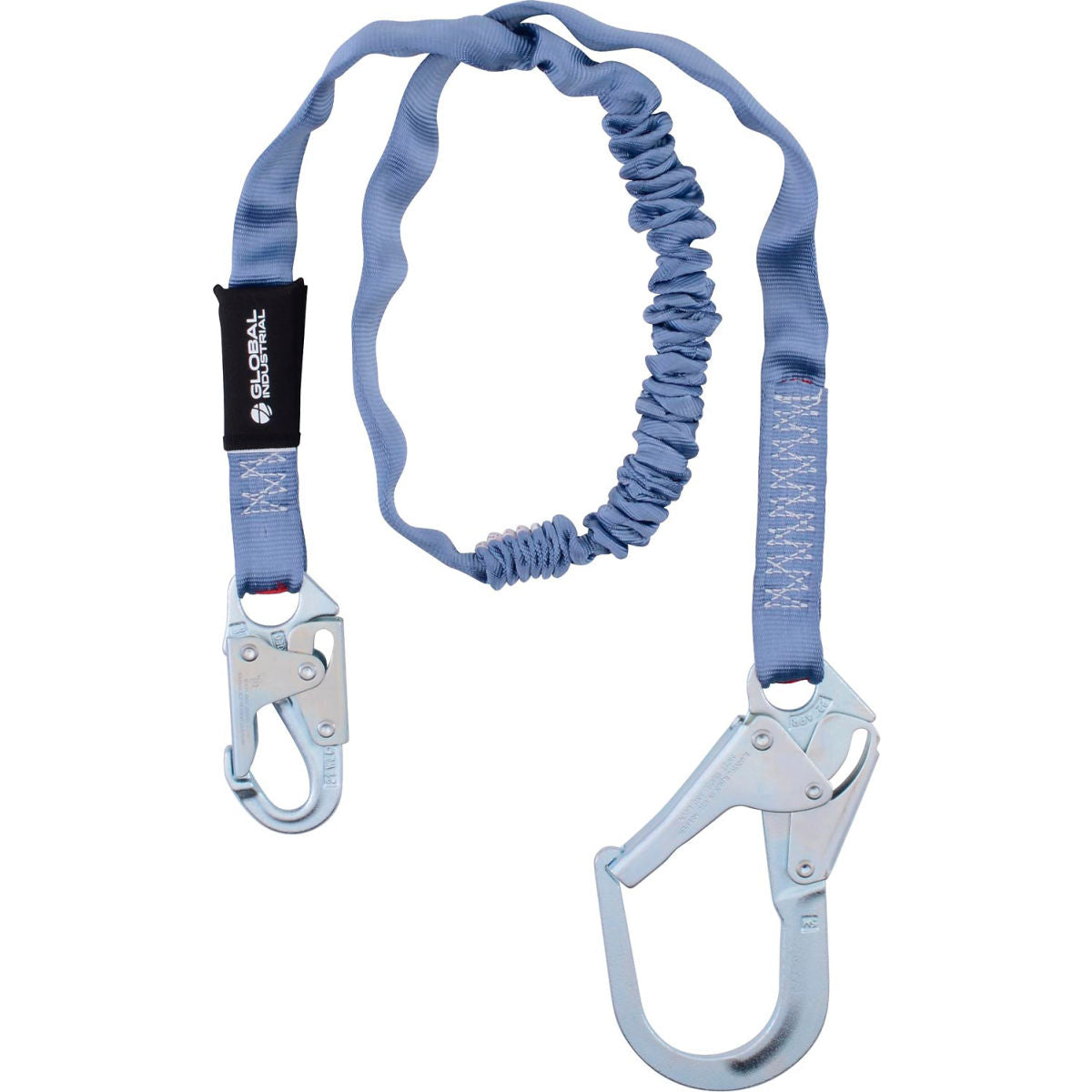 Global Industrial 6'L Energy Absorbing Lanyard, Rebar Hook