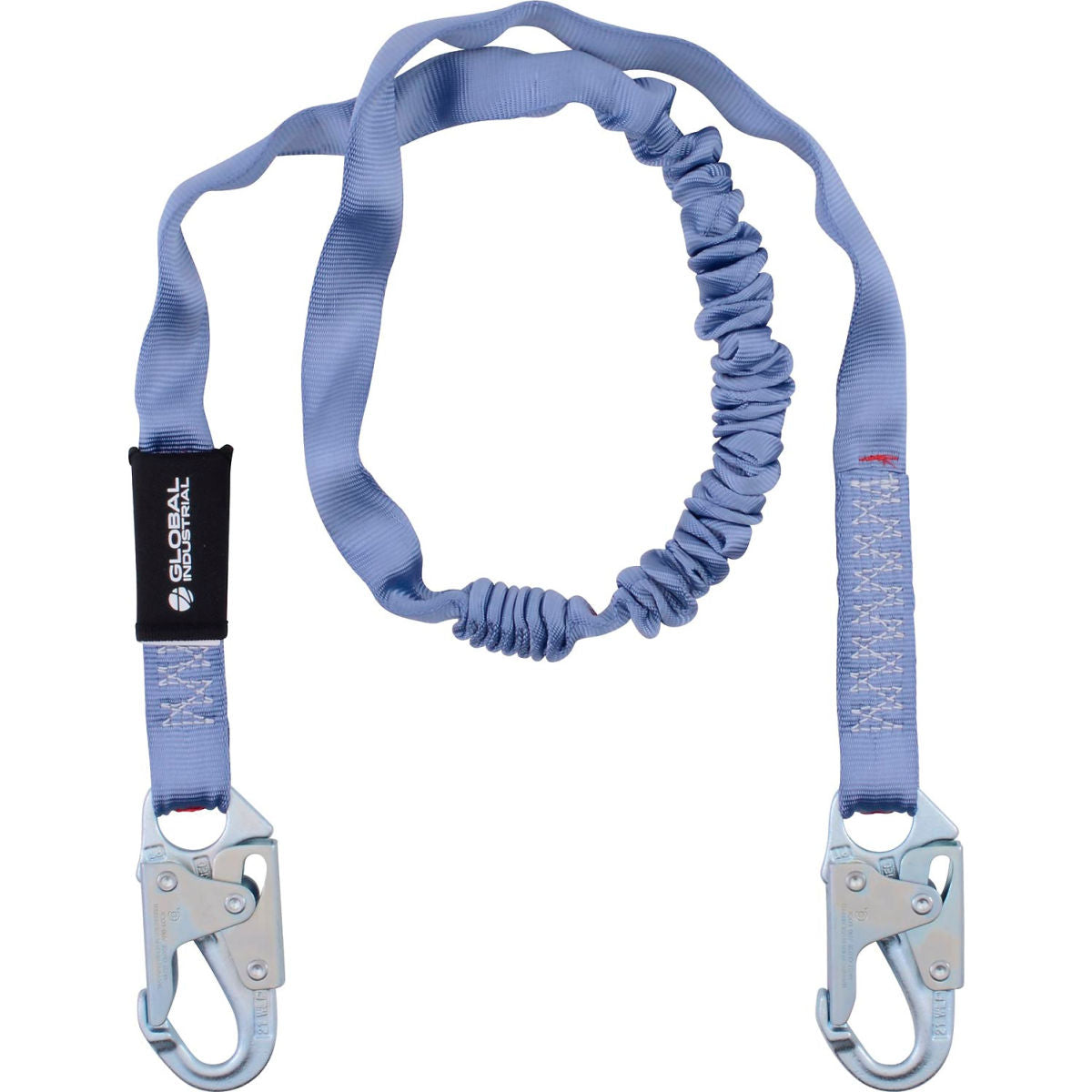 Global Industrial 6'L Energy Absorbing Lanyard, Snap Hooks