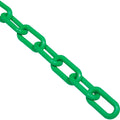 Global Industrial Plastic Chain Barrier, 1-1/2in x 50ft L, Green