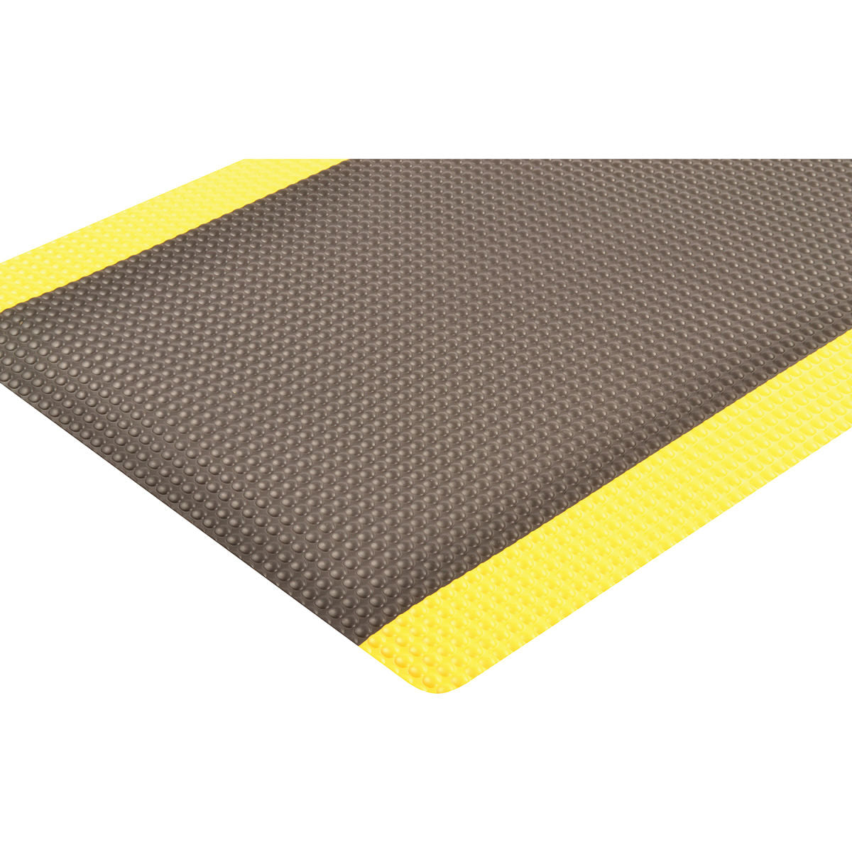 NoTrax Bubble Trax Grande Anti Fatigue Mat, Black with Yellow