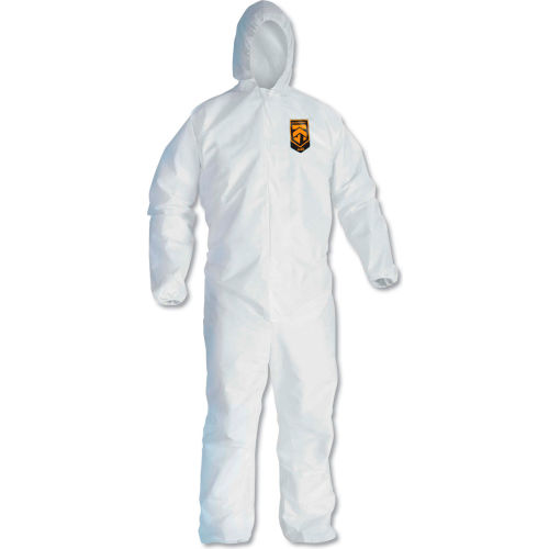 KleenGuard A40 Liquid and Particle Protection Coverall, White, 25 per Case