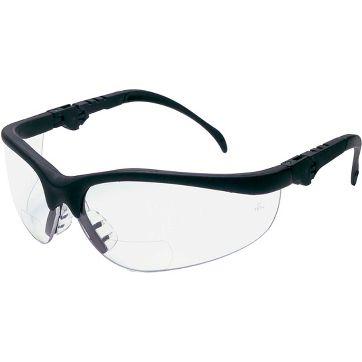 MCR Safety K3H20 Klondike Plus Magnifier Safety Glasses, 2.0 Magnifier, Clear Lens