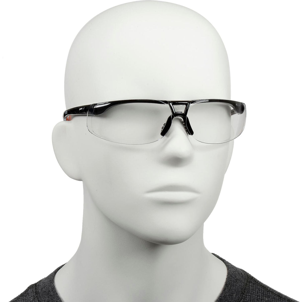 Honeywell Uvex S4200HS Protege Safety Glasses, Black Frame, Clear HS Lens