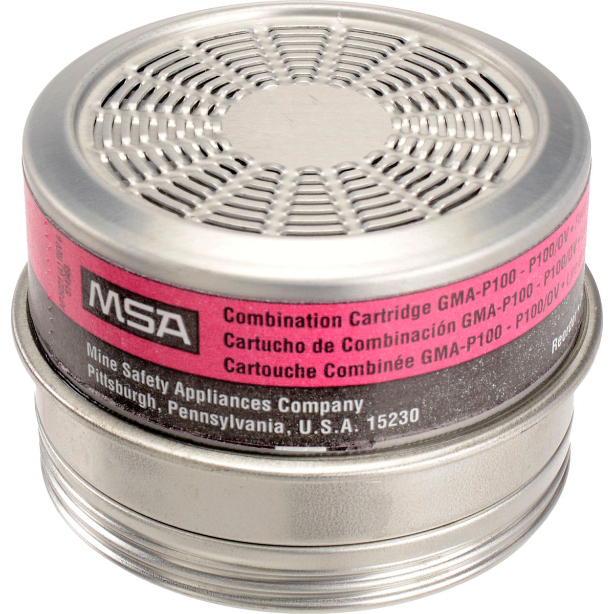 MSA Comfo Respirator Cartridges, Organic Vapor, GMA-P100, 6/Pk, 815178