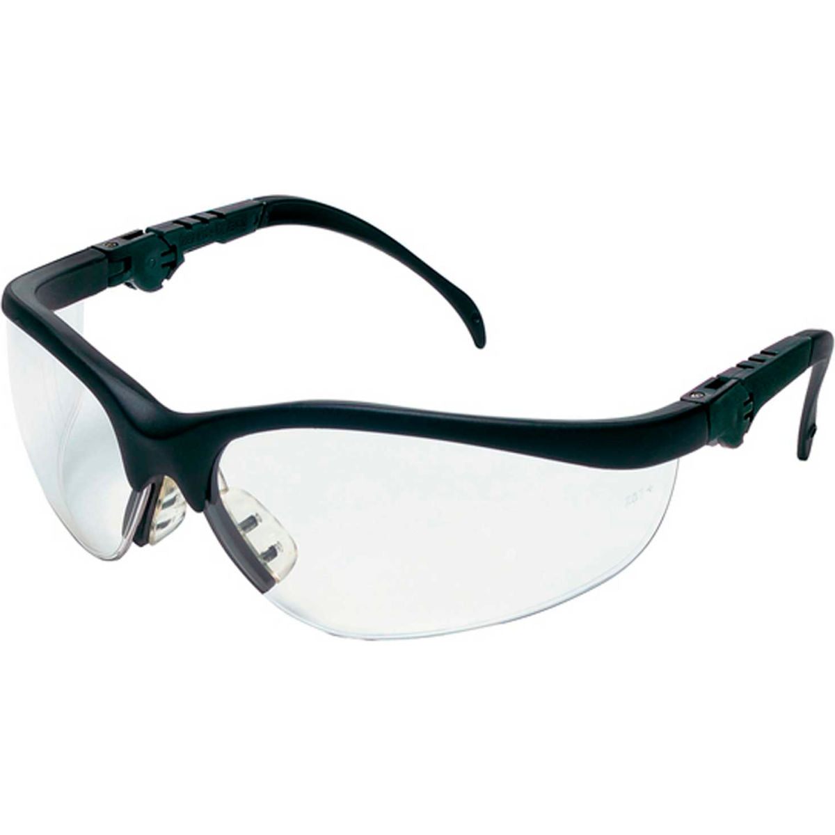 MCR Safety Klondike KD310AF Safety Glasses KD3, Black Frame, Clear Anti-fog Lens