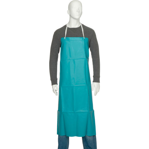 San Jamar Vinyl Apron, Green, 45in x 36in