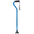 Offset Cane, Blue, Foam Handle