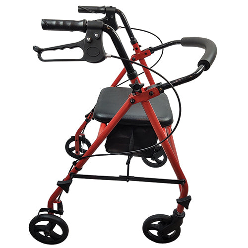 Steel Rollator, Red