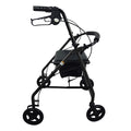 Aluminum Rollator with 7.5 inch Wheels, Black