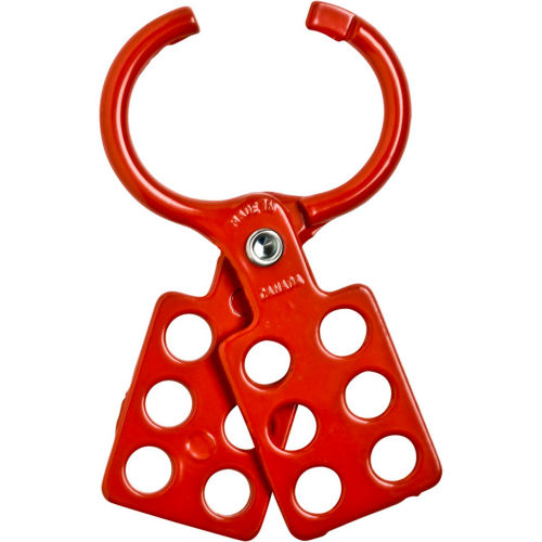 Brady Aluminum Economy Lockout Hasp, 1-1/2in Jaw Clearance, 1-1/2inW x 4-15/16inH
