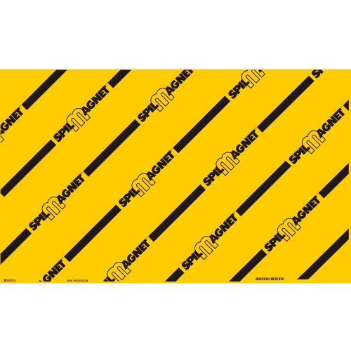 Brady Spill Magnet Drain Cover, 24inW x 36inL, Yellow And Black