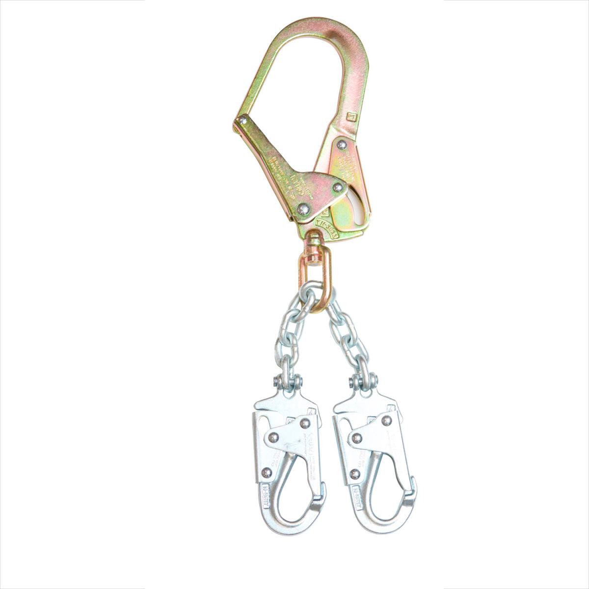 Werner Rebar Positioning Lanyard, Chain, 2 Snaphooks, Rebar Hook, 22in