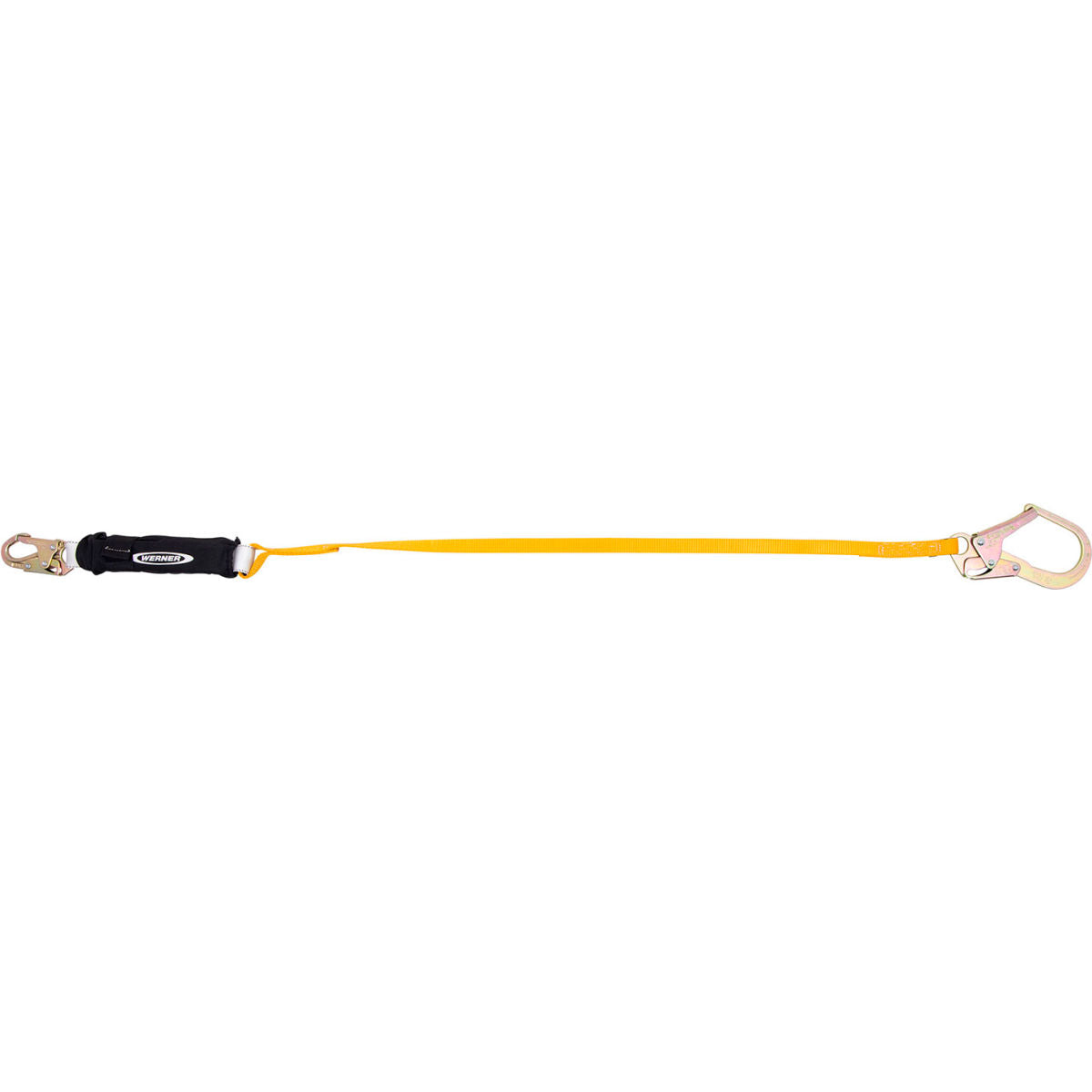 Werner 12' Free Fall Lanyard with Snap Hook & Rebar Hook, 6'L, 400 lbs