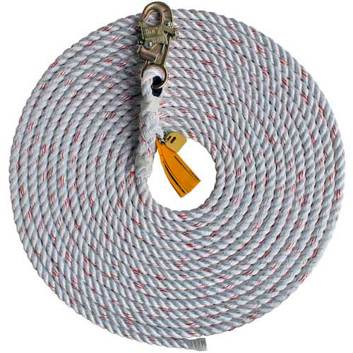 3M DBI-SALA 1202742 Rope Lifeline, 25'L, 310 lb. Capacity
