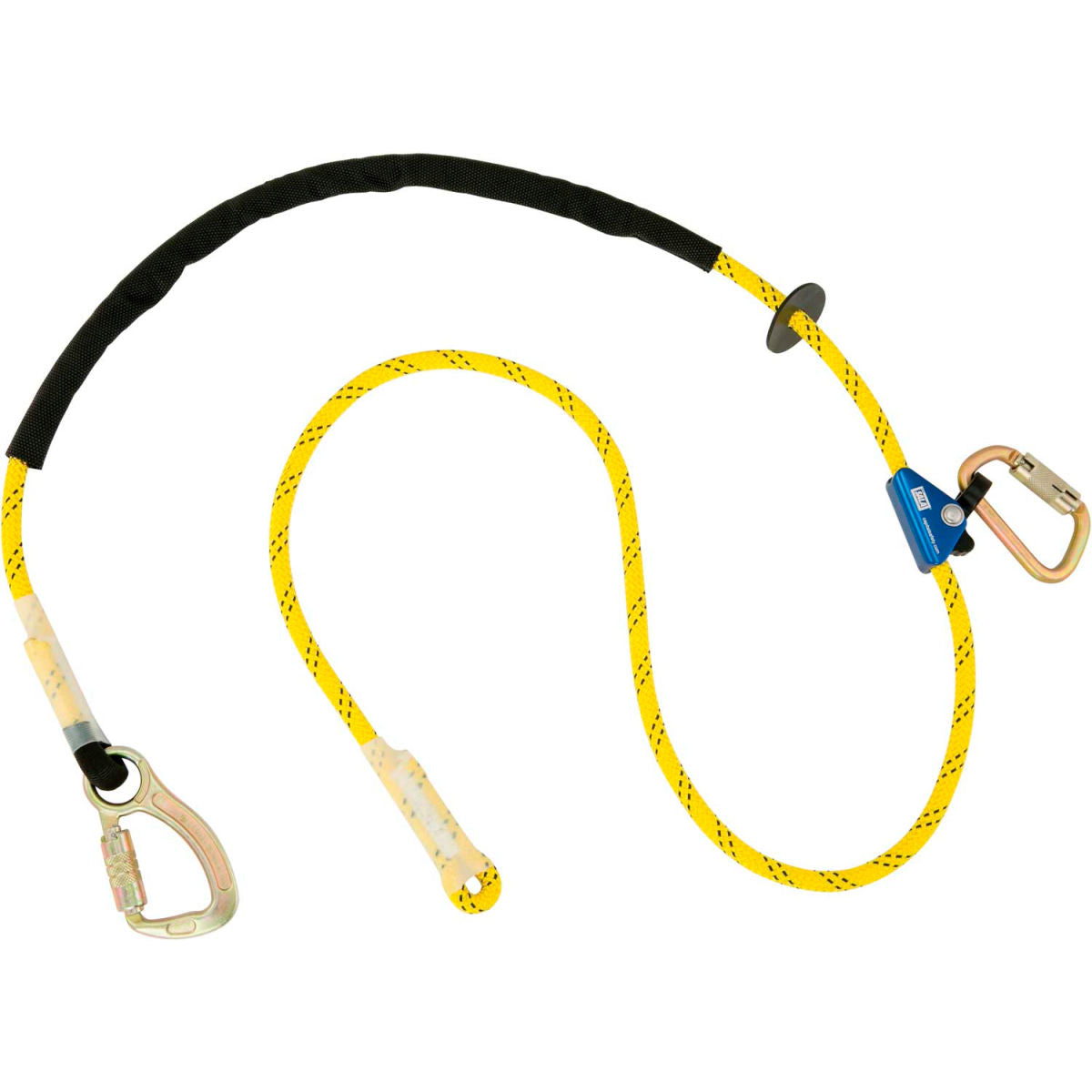 3M DBI-SALA 1234081 Adjustable Rope Lanyard, 4'-8'L, 310 lb. Capacity