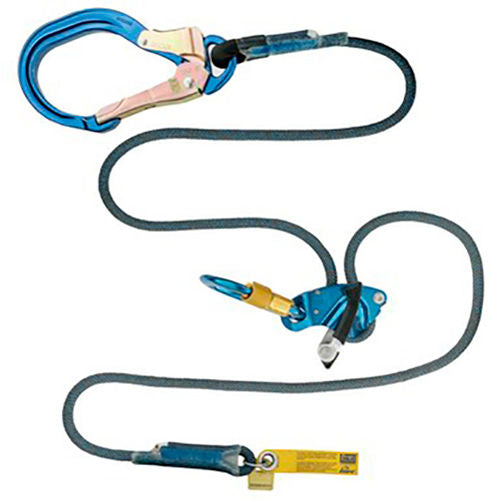 3M DBI-SALA 1234090 Trigger X Adjustable Rope Positioning Lanyard, 6', 310 LBS