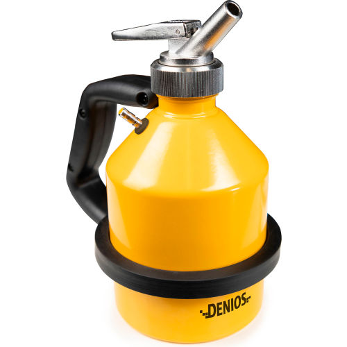 Denios Type I Steel Safety Can with Dispensing Tap, 0.26 Gallon, Yellow
