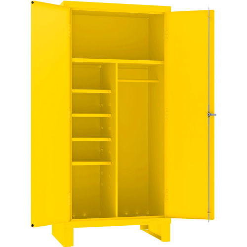 Durham Spill Control Combination Cabinet, 36inW x 24inD x 78inH